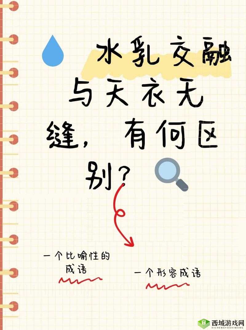 水乳交融和天衣无缝的区别:深度解析对比