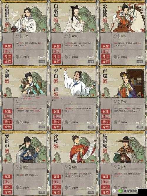 江南百景图李白怎么样？人物天赋及法宝介绍